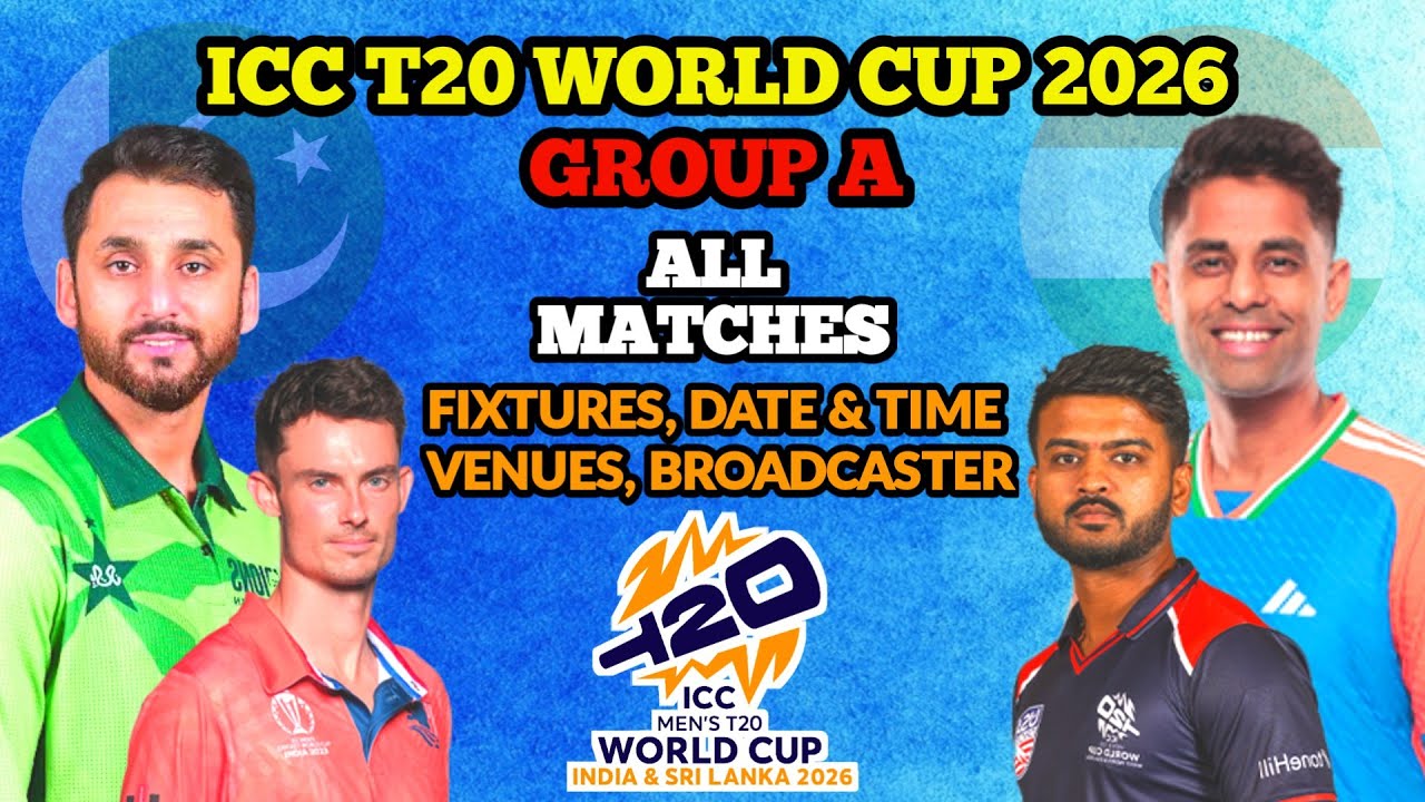 GROUP A - ICC T20 World Cup 2026 Matches Full Schedule | Fixtures ...