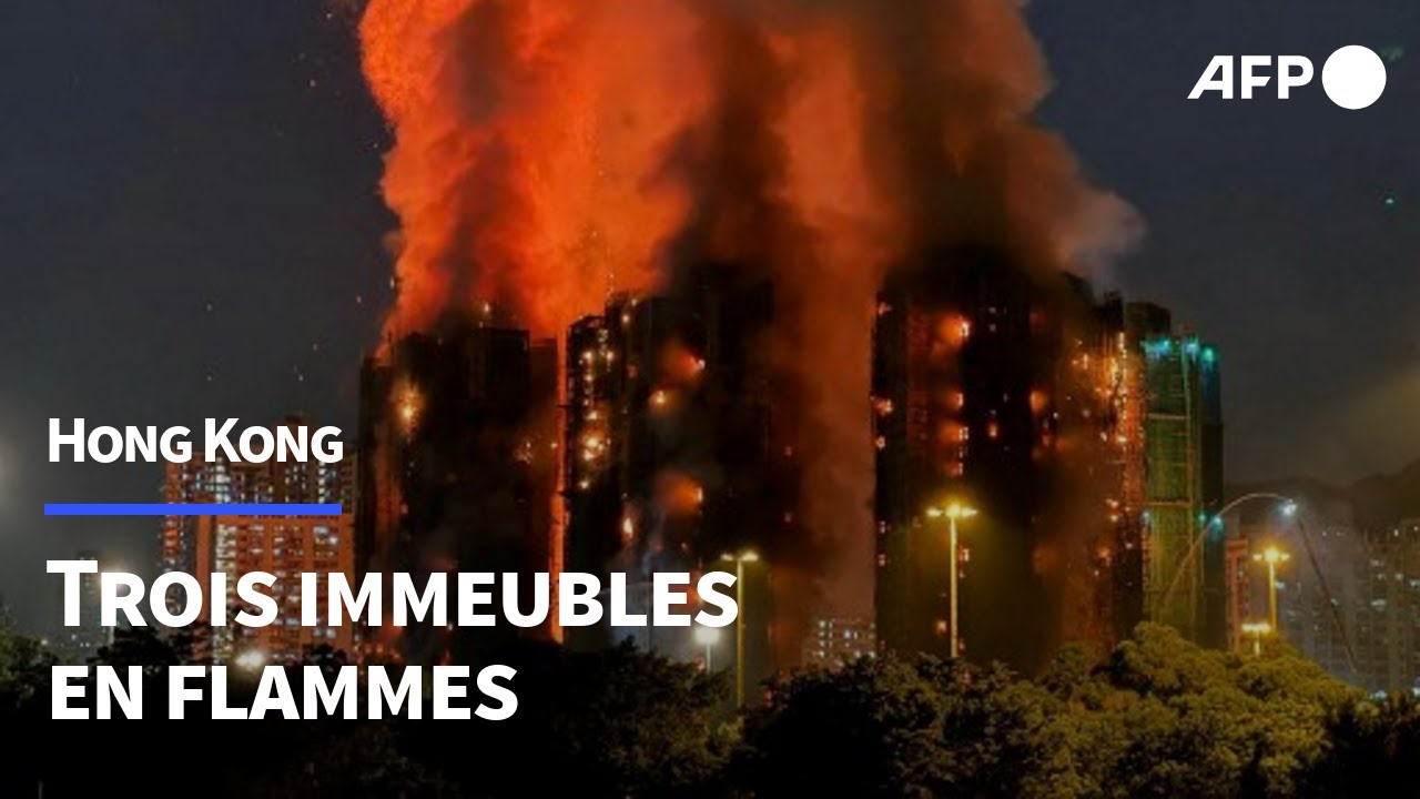 Hong Kong: un immense incendie ravage plusieurs immeubles | AFP