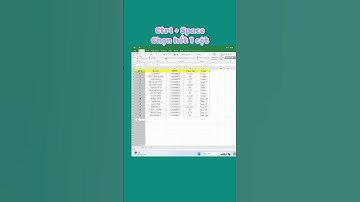 Phím tắt Excel hữu dụng  Phần 3 #excel #shorts