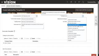 Self Service Procurement | Create an Information Template