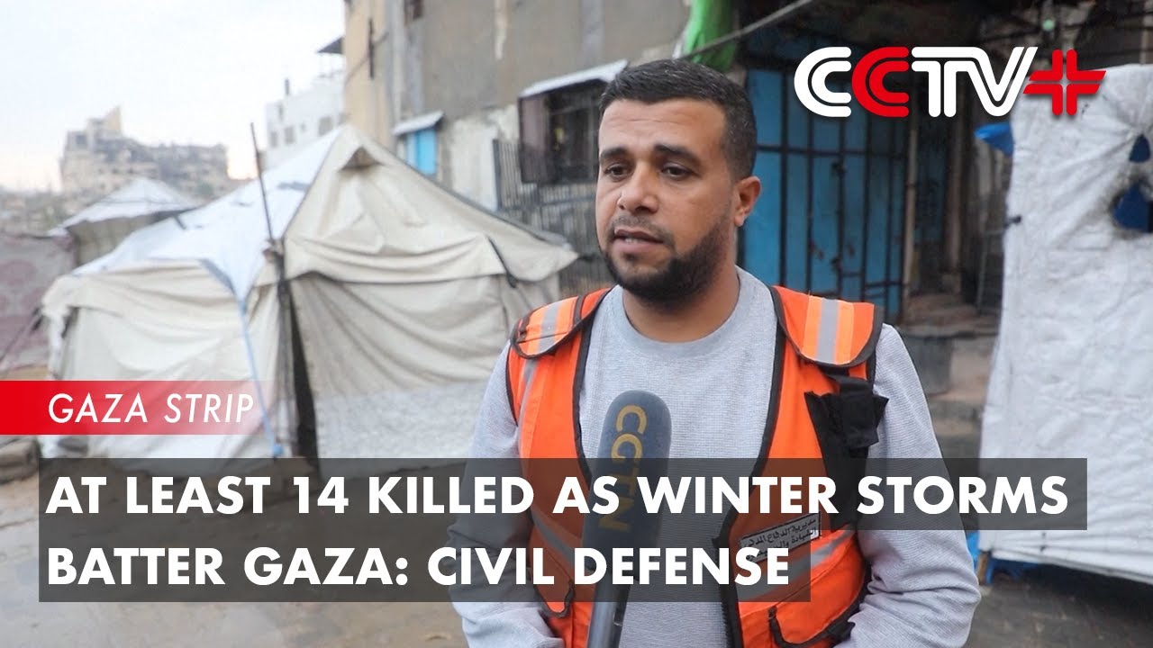 At Least 14 Killed as Winter Storms Batter Gaza: Civil Defense - YouTube