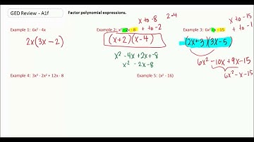 GED Study Guide Math  Solving Linear Expressions Part 6