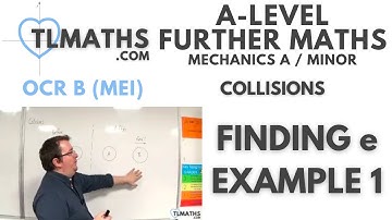 OCR MEI Mechanics Minor E: Collisions: 11 Finding e Example 1