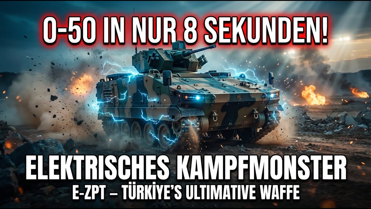 Türkiye's Erster Elektro-Panzer: MKE E-ZPT – Drohnen Sehen NICHTS! 0–50 in 8 Sekunden!