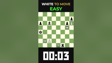 ♟Can you solve this easy puzzle?♟ #chess #chessgame #chesscom #chessmaster #chesstactics #games