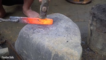 Primitive Skills  How To Make a Hand Plane, Forged chisel, woodworking tools diy00h01m06s 00h01m17s