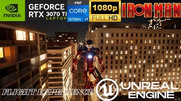 UNREAL ENGINE 5 | IRON-MAN FLIGHT EXPERIENCE  GAMEPLAY FHD | RTX 3070 TI LAPTOP | DELL G15 5520