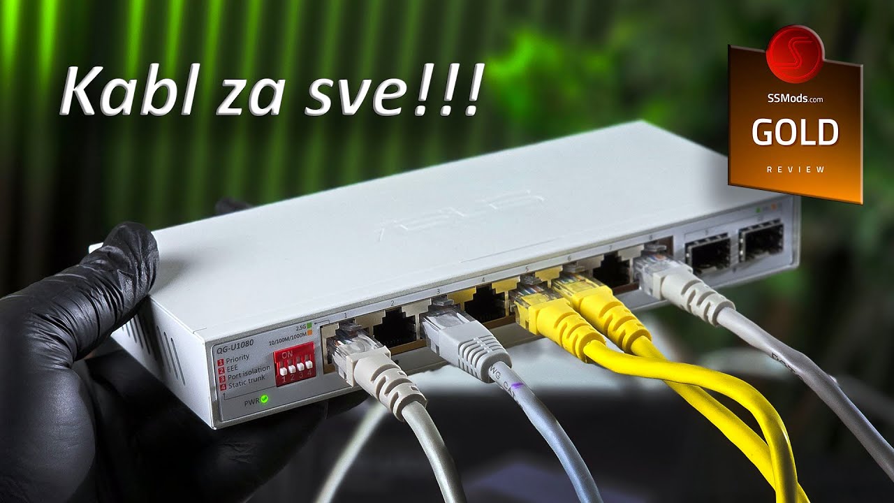 Asus QG-U1080 switch -  internet kabl za sve!