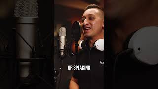 Say it, don’t spray it. Here’s how to keep plosives out of your recording. 👆 #recording