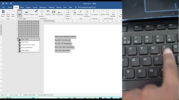 Convert Text into a Table MS Word Document