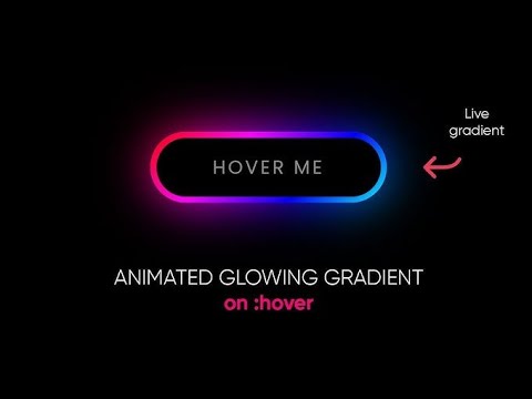 100% PURE CSS Glowing Button Hover Effect (NO JAVASCRIPT!)