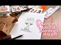 Drawing Steve a Valentine's Day Gift + HIRONO STYLE BREAKDOWN *tutorial