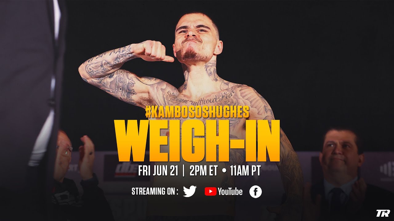 George Kambosos Jr vs Maxi Hughes OFFICIAL WEIGH-IN
