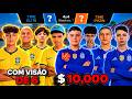 🔥 ESSE 4X4 APOSTADO DE $10.000 MERECIA 1 MI DE VIEWS! TIME PHZIN vs TIME ELTIN! 6 TELAS 🔥