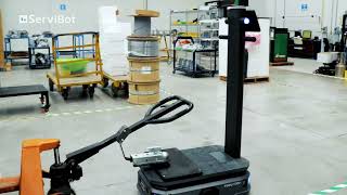 Arrastre Autónomo de Patines Hidráulicos | Robot PUDU T300 | ServiBot
