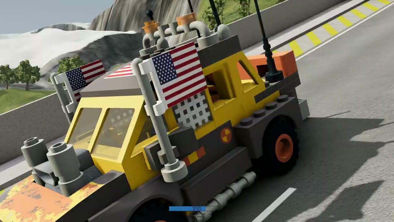 BeamNG.drive - Lego Car vs Jump Arena | EP 3/4
