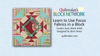 Learn to Use Focus Fabrics in a Block Using fun focus prints in a block can really bring a block to life. QM Associate Editor Paula Stoddard guides you through the simple