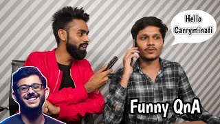 Episode 2 Funny Qna With Aamir Siddiqui - Hello Carryminati Ejaz Vlogs