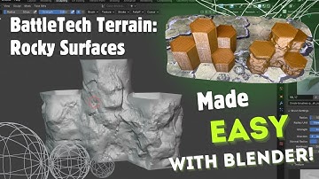 How to Create Rocky Surfaces for BattleTech Terrain in Blender | Beginner Friendly Tutorial
