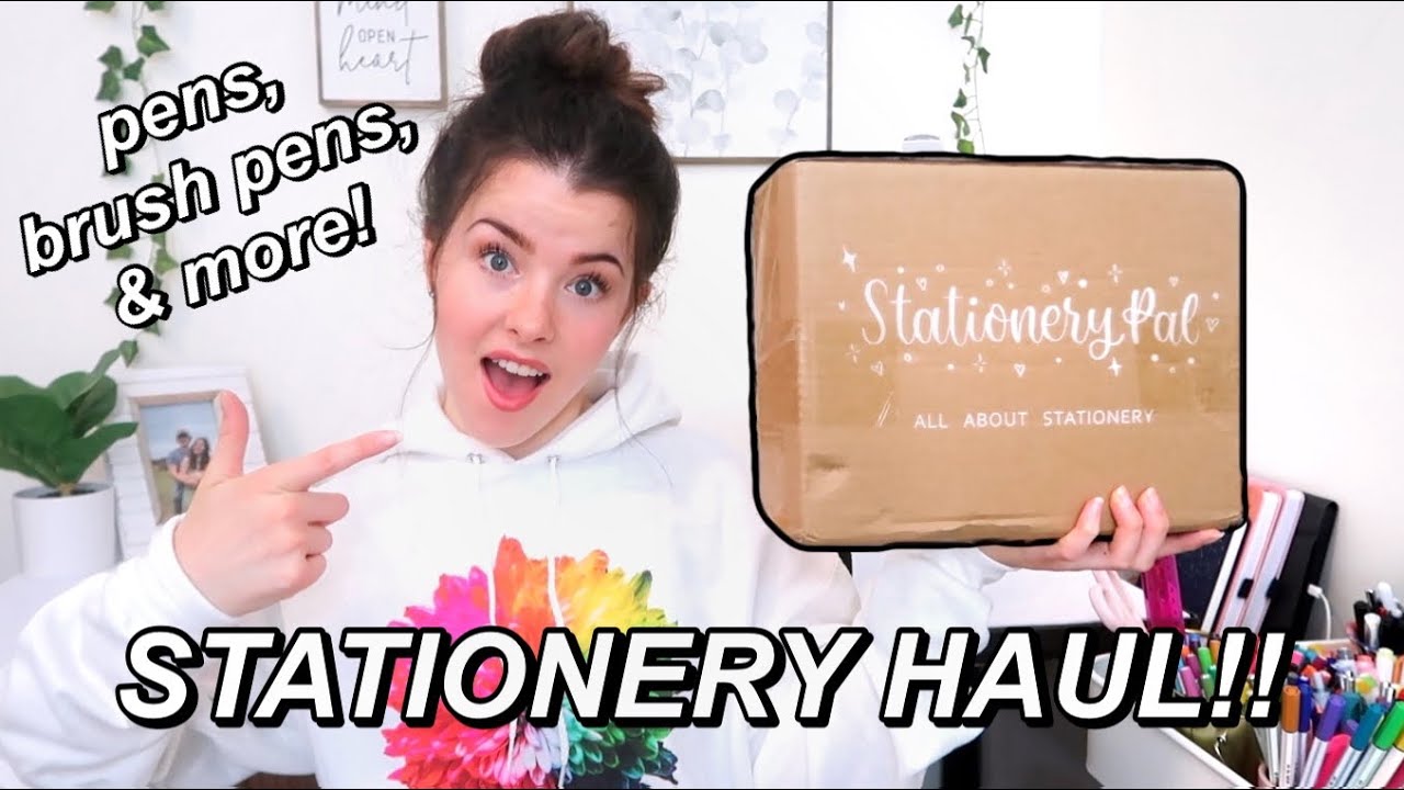 STATIONERY HAUL!!! | Stationery Pal unboxing (Micron pens, Pentel Fude Touch Brush Sign Pen, & more)