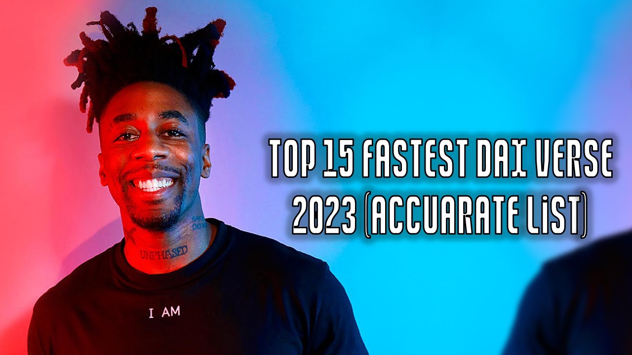 TOP 15 FASTEST DAX RAP VERSE 2023 (accurated list) YouTube