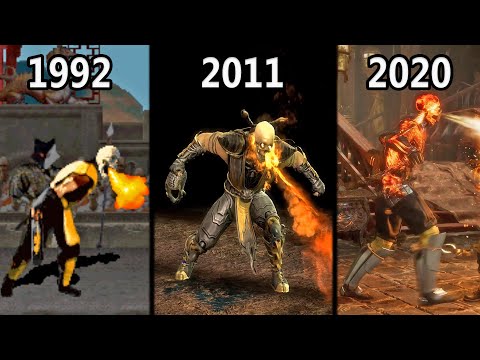 Mortal Kombat Scorpion's Fatality Evolution (From MK - MK11 Ultimate)  Mortal  Kombat's Scorpion has been lighting up people for decades. Here's a look at  the fire-spitting ninja's brutal fatalities over the