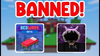 This YouTuber WAS BANNED! (Roblox Bedwars)