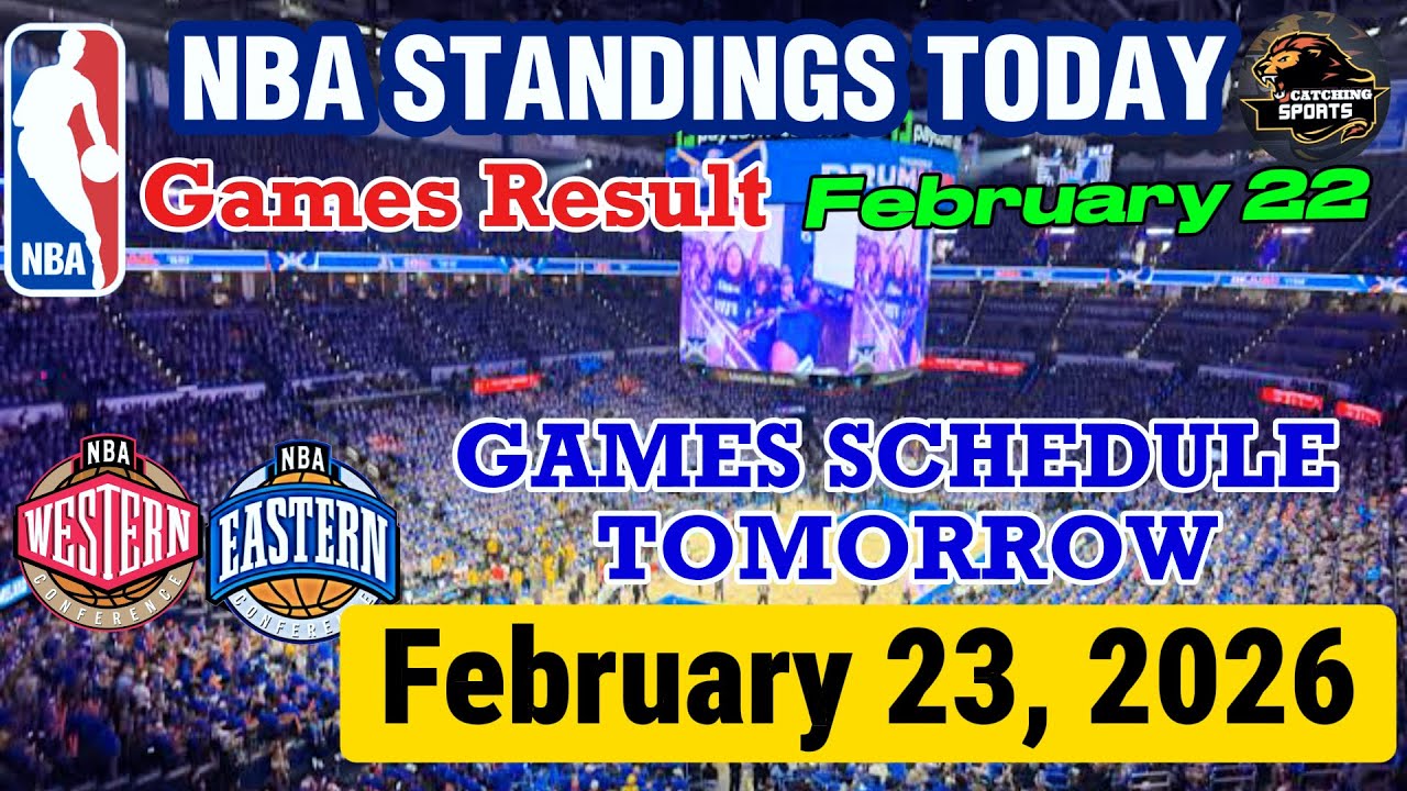 Турнирная таблица НБА на сегодняшний день (по состоянию на 22 февраля) | Результаты матчей | Расп...