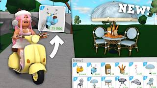 BLOXBURG FRENCH CAFE UPDATE! NEW VEHICLE, ITEMS AND PASTRIES!