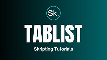 How to Modify the TABLIST with Skript! | Skripting Tutorials