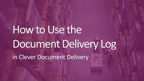 Document Delivery Log