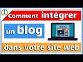 Comment intgrer un blog  son site 