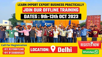 IMPORT-EXPORT Practical Training in Delhi: Get the Training You Need to Succeed | By Harsh Dhawan