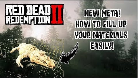 How to easily fill up your materials in the Trader Role ¬ RDR2 ONLINE Tips & Tricks