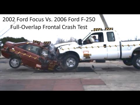 2002 Ford Focus Sedan Vs. 2006 Ford F-250 / F-350 Full-Overlap Crash Test