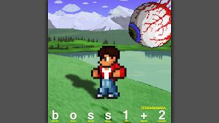 Boss 1 And 2 From Terraria In The Style Of Masayoshi Takanaka