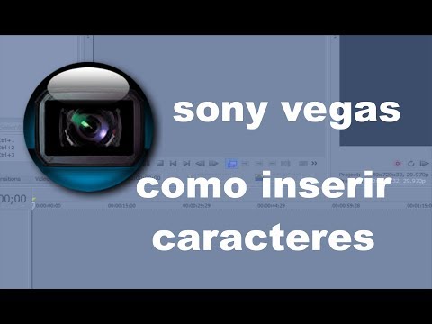Sony Vegas inserir caracteres