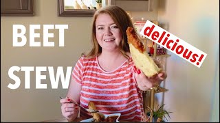BEETROOT BOURGUIGNON | vegan “beef” stew | veggie friday!