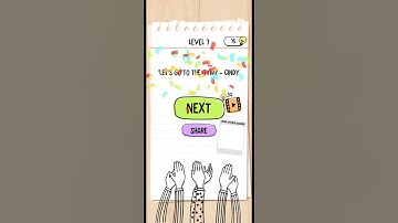 Brain Test 2 Fitness with candy level 7 She wants to start doing exercises, but doesnT knowN how.