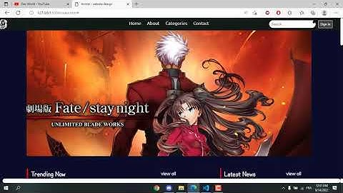 How To Create Complete Responsive Anime Website Design Using HTML CSS And JavaScript Anime Website