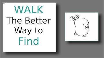 walk and sor what find should have been