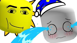 Roblox Face SUN VS MOON | FNAF - Mukbang Animation