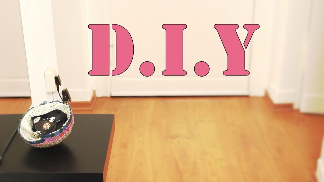 Deko D I Y Eine Schussel Aus Knopfen Knopfe Kleber Luftballon Youtube