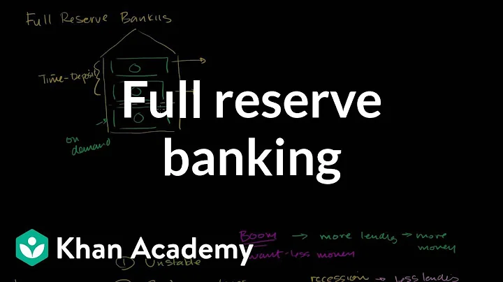 Full reserve banking | The monetary system | Macroeconomics | Khan Academy