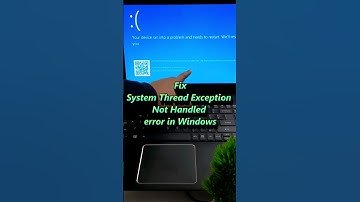 Fix System Thread Exception Not Handled error in Windows 💻 #shortsvideo #youtubeshorts #shorts