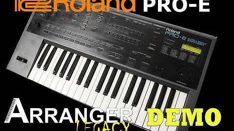 Roland Pro-E Arranger Legacy: Demo by Marcello Colò