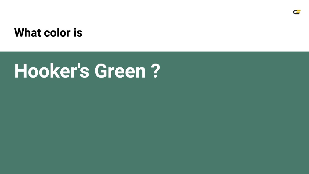 Hooker's Green color 
