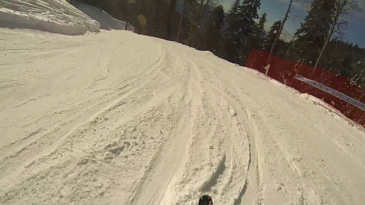 Синие трассы в Роза Хутор