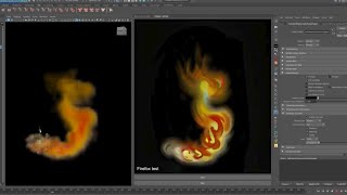 Stylized Flame using Ai in Autodesk Maya