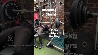 Cheating or Clean - #fitness #benchpress #fitnessmotivation #gym #powerlifting #motivationalvideo